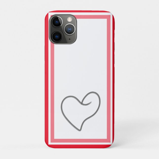 Elegant Heart Shape Design Case-Mate iPhone Case (Back)