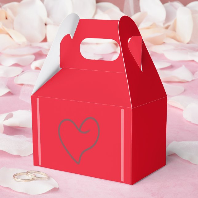 Elegant Heart Shape Design Favor Box (Wedding)