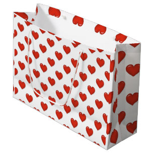 Elegant Heart Shape Large Gift Bag