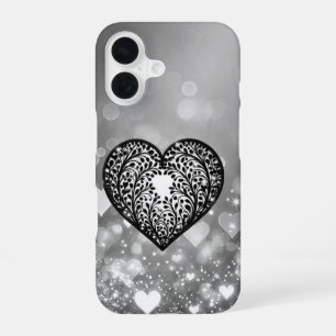 Elegant Heart Silhouette iPhone 16 Case