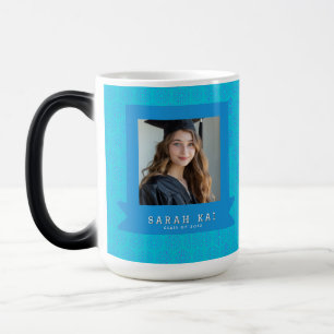 Elegant Hexagonal Pattern Husband  Graduation Gift Magic Mug