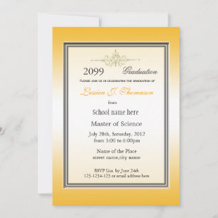 Elegant high achievement graduation announcement