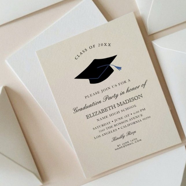Elegant High School Graduation Party Invitation  (Creator Uploaded)