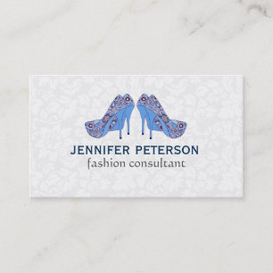 Elegant Hight Heel Shoe Fashion Consultant Business Card