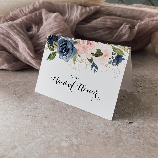 Élégant hiver Floral Merci de fête de la mariée (Créateur téléchargé)