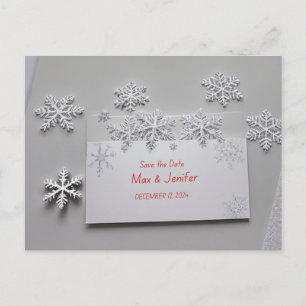Elegant Holiday & Christmas Save the Date Card