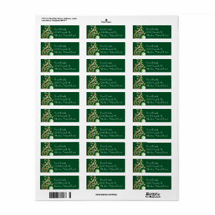 Elegant Holiday green and gold