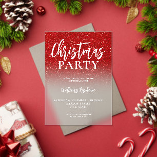 Elegant Holiday Party Christmas Invitation