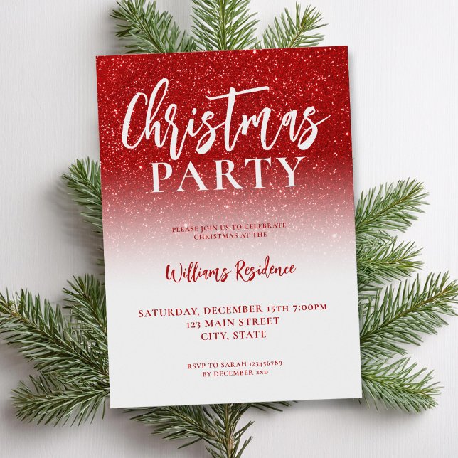 Elegant Holiday Party Christmas Invitation (Creator Uploaded)