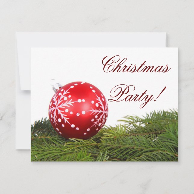 elegant Holiday party Invitation (Front)