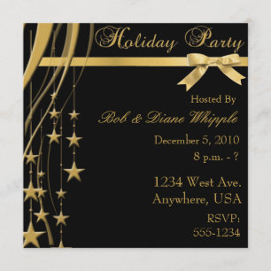 Elegant Holiday Party Invitation