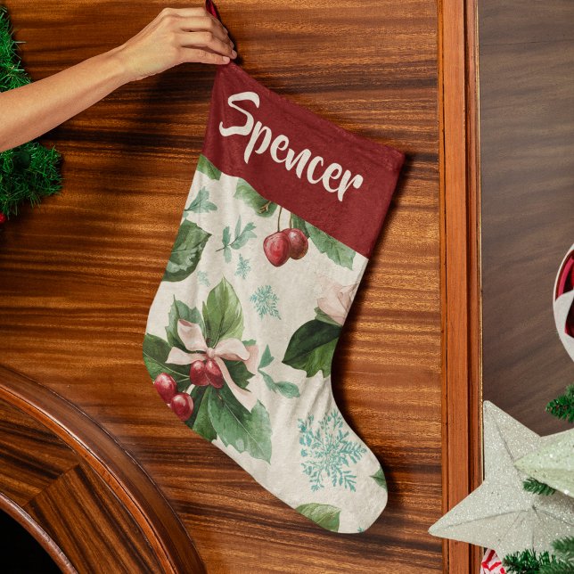 Elegant Holiday Pattern Christmas Stocking (Creator Uploaded)