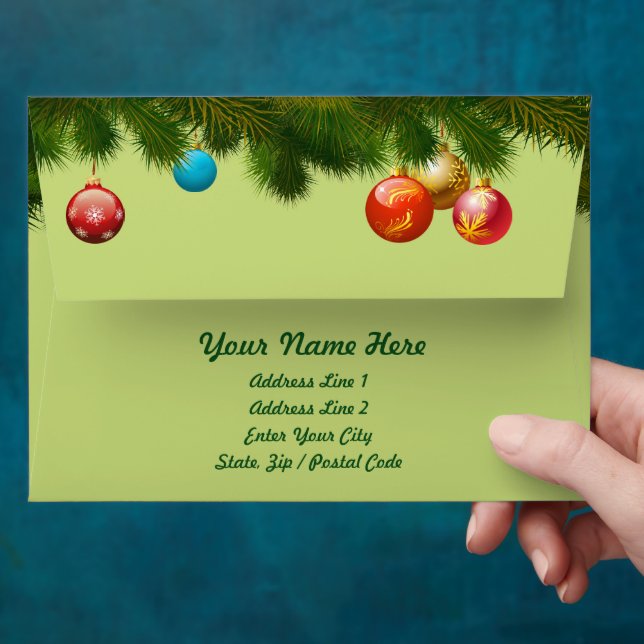 Elegant Holidays Decor Envelopes (Hand)
