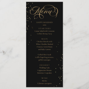 Elegant Holidays Sparkles Menu 