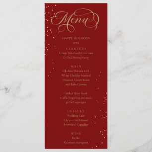 Elegant Holidays Sparkles Menu 