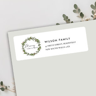 ÉLÉGANT HOLLY BERRY WREATH NOËL ADRESSE