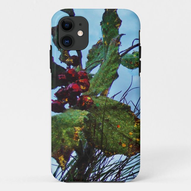 Elegant Holly Christmas,  blue sky Case-Mate iPhone Case (Back)