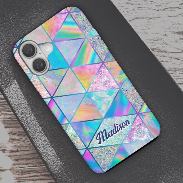 Elegant hologram girly colourful Case-Mate iPhone case (Creator Uploaded)