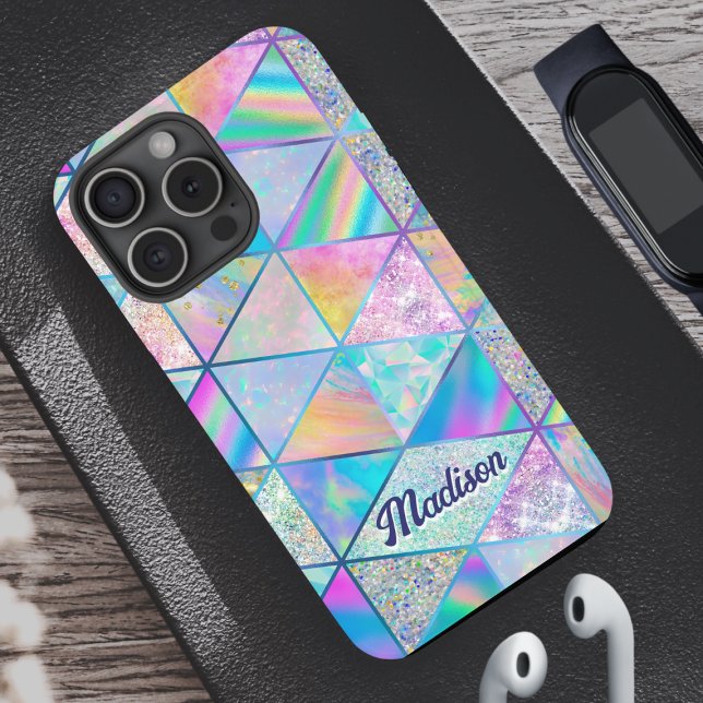 Elegant hologram girly colourful Case-Mate iPhone case (Creator Uploaded)