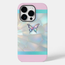 Elegant Holographic Butterfly iPhone 14 Pro Case