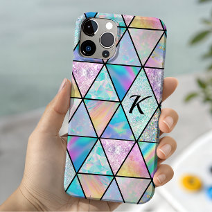 Elegant holographic colourful iPhone 15 case