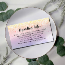 Elegant Honeymoon Fund bridal shower or wedding En