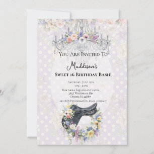 Elegant Horse Birthday Invitation