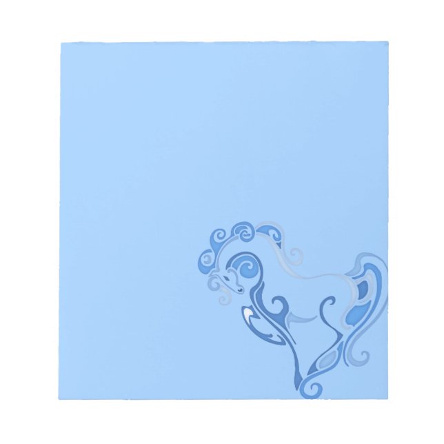 Elegant Horse Graphic Notepad (Front)