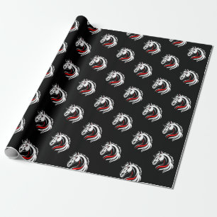 Elegant Horse Head Pattern Wrapping Paper