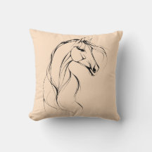 Elegant Horse Outline Silhouette