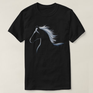 Elegant Horse Silhouette Graphic Art Design for Ho T-Shirt