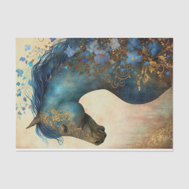 Elegant Horse Tissue Paper (Front)