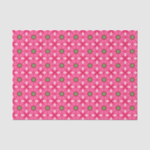 Elegant Hot Pink Geometric Pattern Girly Chic Tissue Paper