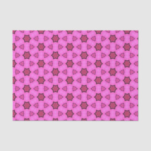Elegant Hot Pink Geometric Pattern Girly Chic Tissue Paper