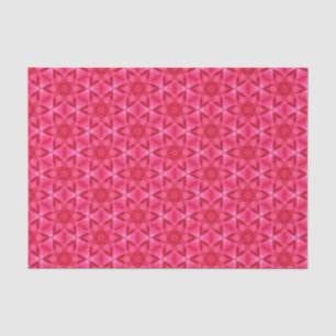 Elegant Hot Pink Geometric Pattern Girly Chic Tissue Paper