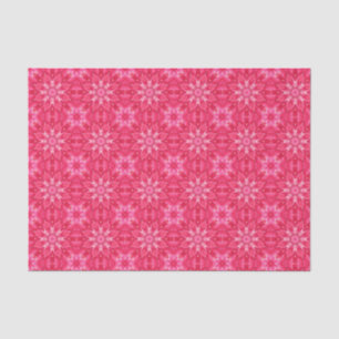 Elegant Hot Pink Geometric Pattern Girly Chic Tissue Paper