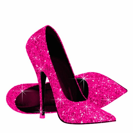 pink high heel shoes