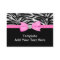 Elegant Hot Pink Zebra Business Cards
