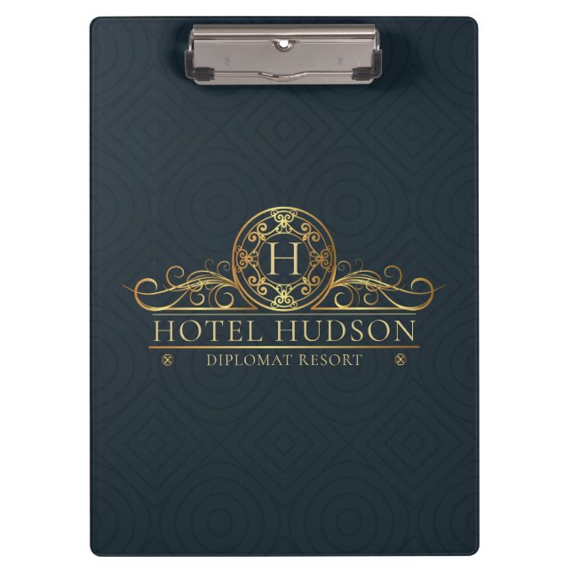 Elegant Hotel Business Clipboard (Front)