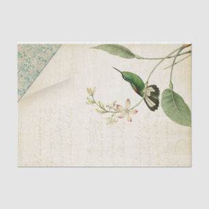 Elegant Hummingbird Ephemera Tissue Paper