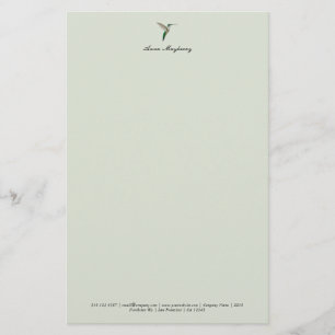 Elegant Hummingbird  Letterhead