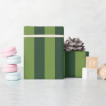 Elegant Hunter Green Garden Green Stripe  Wrapping Paper<br><div class="desc">Simple green stripes wrapping paper - perfect for colourful garden themed stripes.</div>