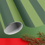 Elegant Hunter Green Garden Green Stripe Wrapping Paper<br><div class="desc">Simple green stripes wrapping paper - perfect for colourful garden themed stripes.</div>