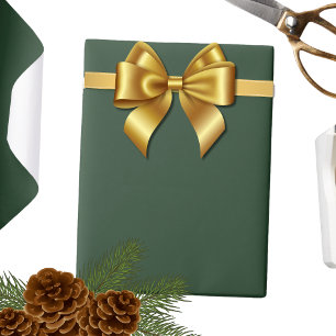 Elegant Hunter Green Solid Wrapping Paper