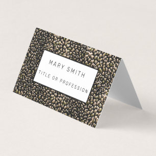 Elegant Hybrid Floral-Animal Business Card