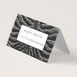 Elegant Hybrid Floral-Animal Business Card