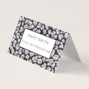 Elegant Hybrid Floral-Animal Business Card