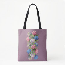 Elegant Hydrangea Floral Tote Bag