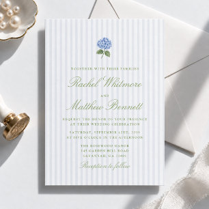 Elegant Hydrangea Wedding Invitation