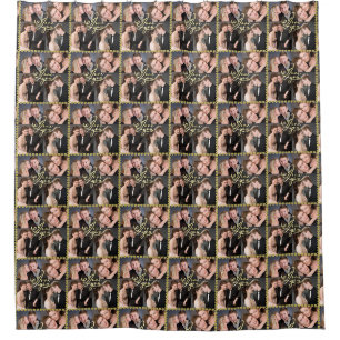 Elegant I Love You Gold Photo Collage Calligraphy